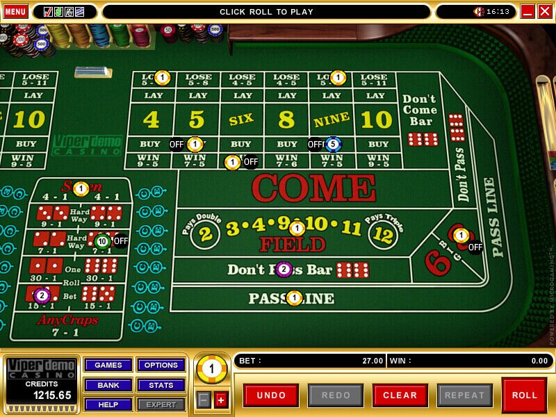 An Image of Vegas Craps Gameplay