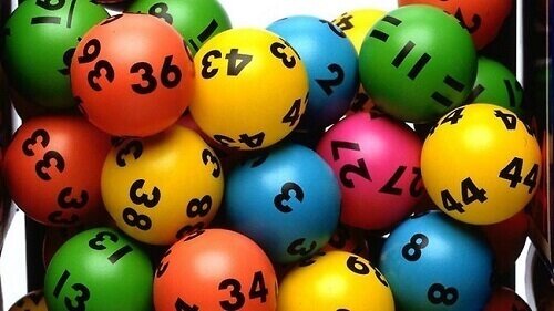image of lotto balls popular lottery gambling