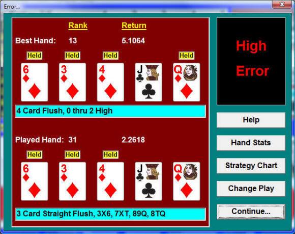 Video Poker Trainer Software