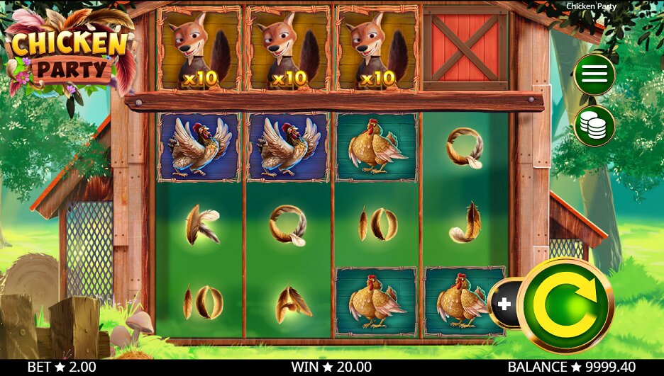 Chicken Party Foxy Wins