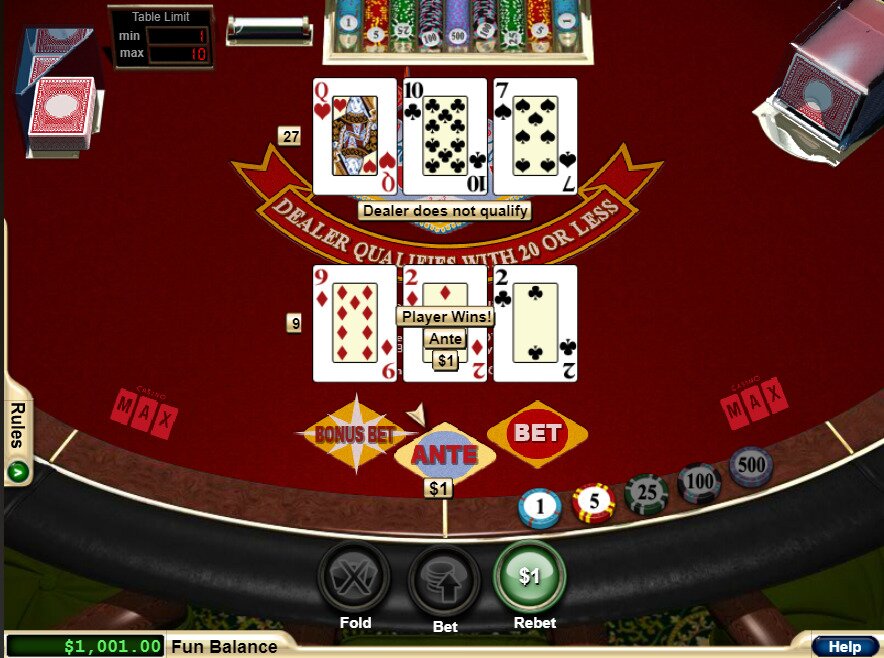 Vegas Three Card Rummy Main Game