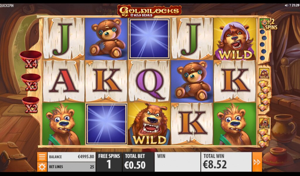 Goldilocks and the Wild Bears Free Spins