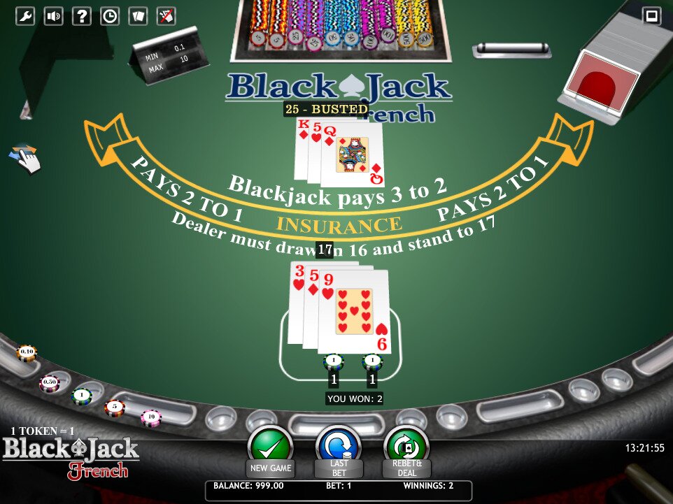 Blackjack French Main Game
