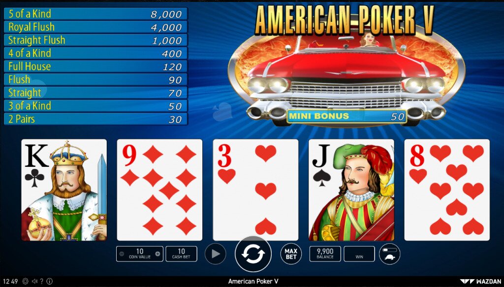 American Poker V Main Game