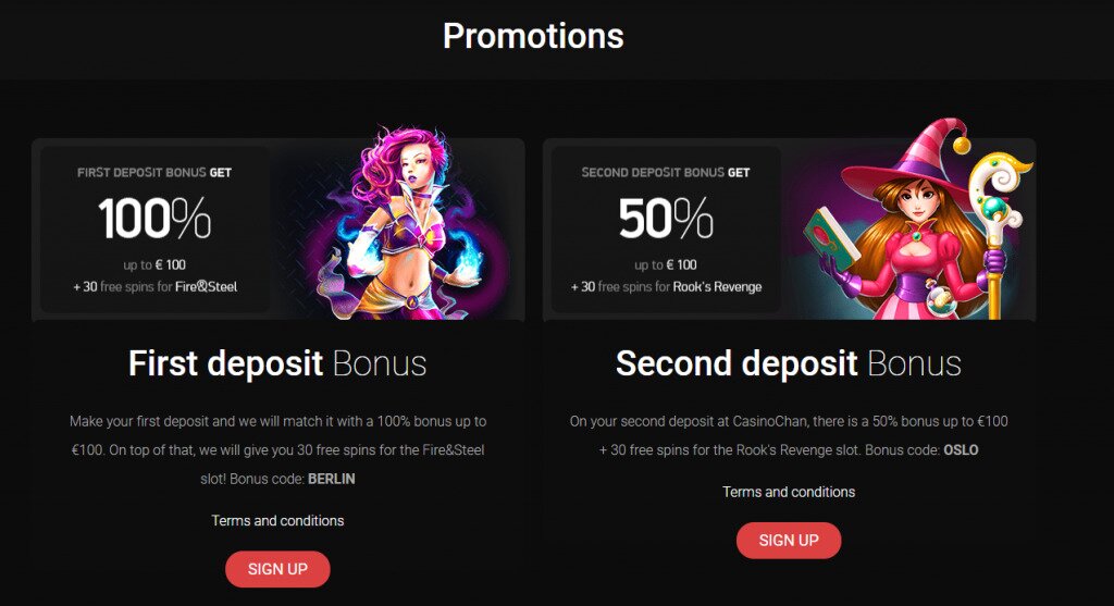 CasinoChan Welcome Bonus