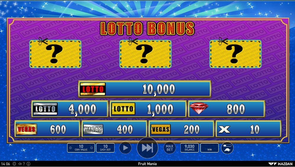 Fruit Mania Lotto Bonus