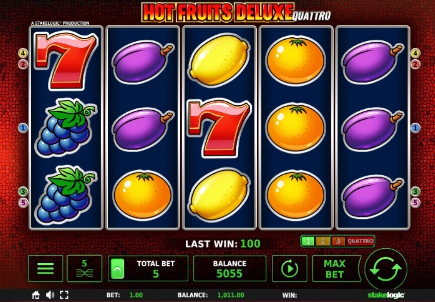 Hot Fruits Deluxe Quattro Main Game