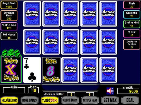 Super Times Pay Video Poker