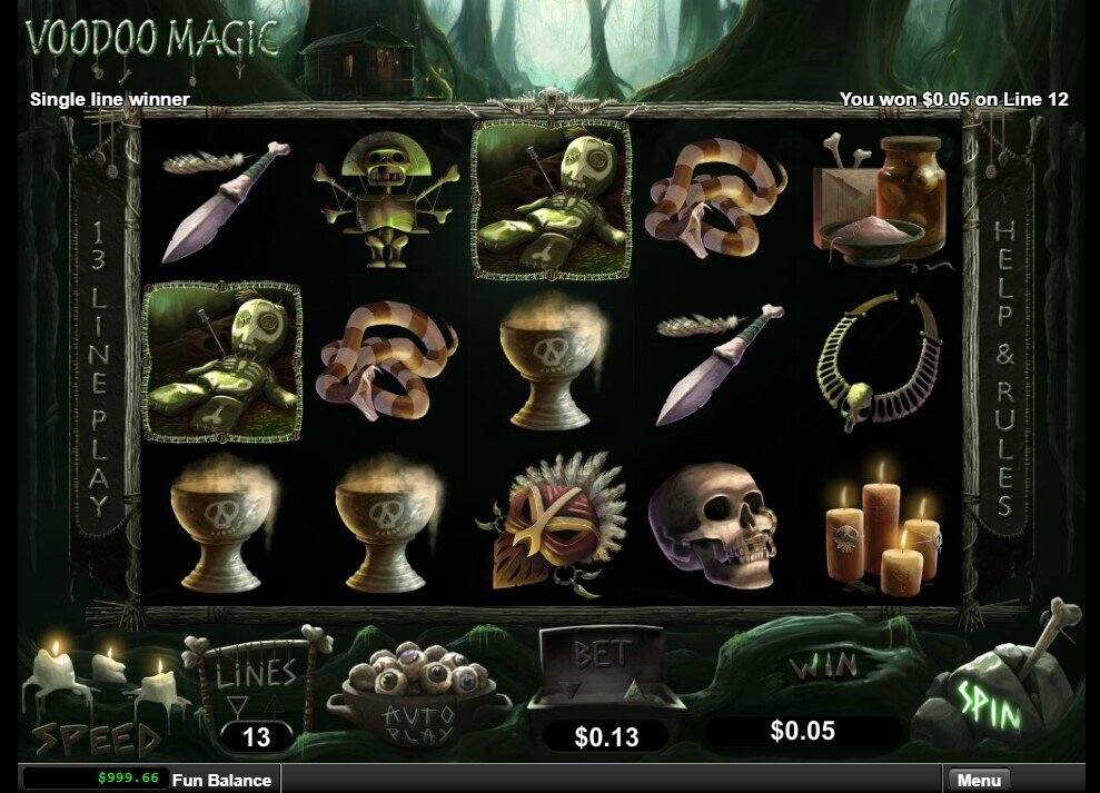 Voodoo Magic Main Game
