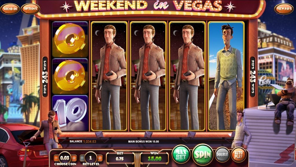 Weekend in Vegas Bonus Round Triggered