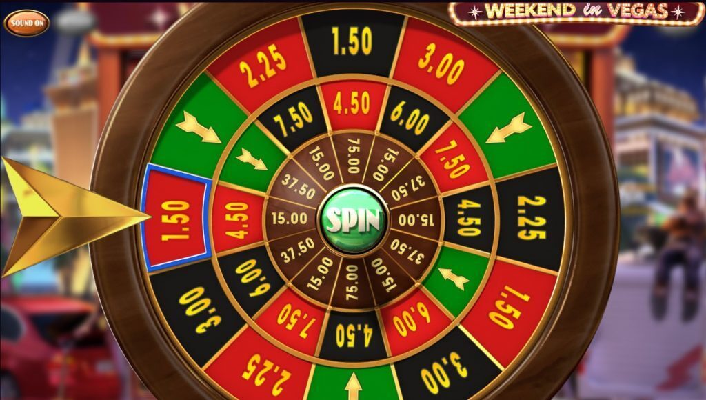 Weekend in Vegas Money Wheel