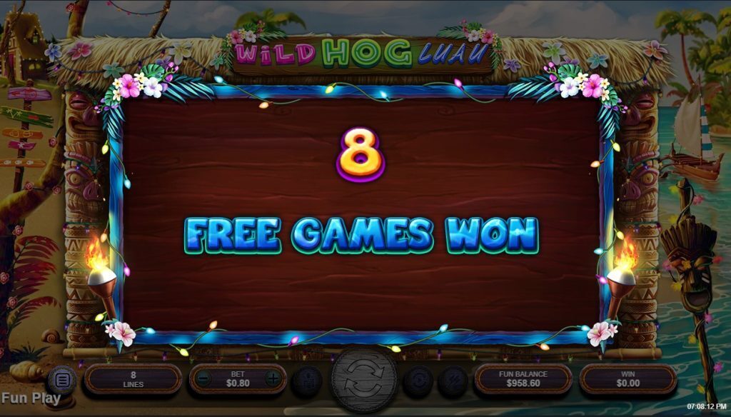 Wild Hog Luau Free Spins