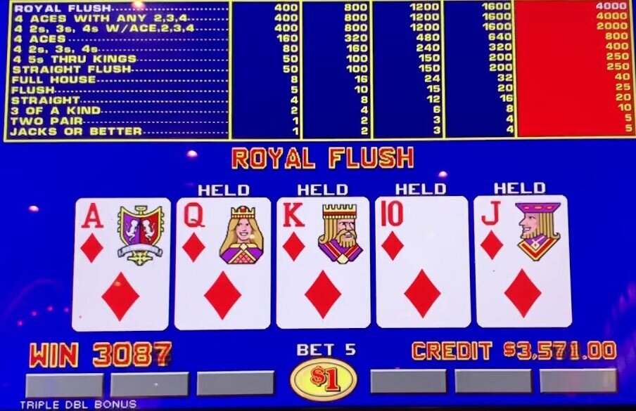 Video Poker Royal Flush