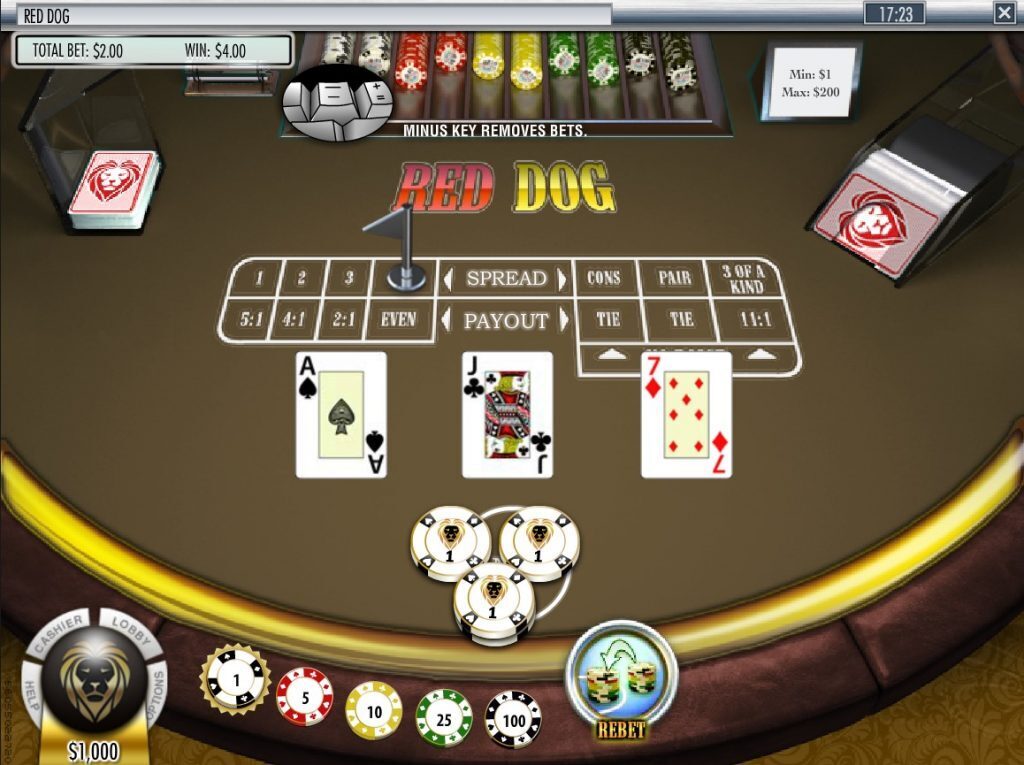 Red Dog Poker Main Game