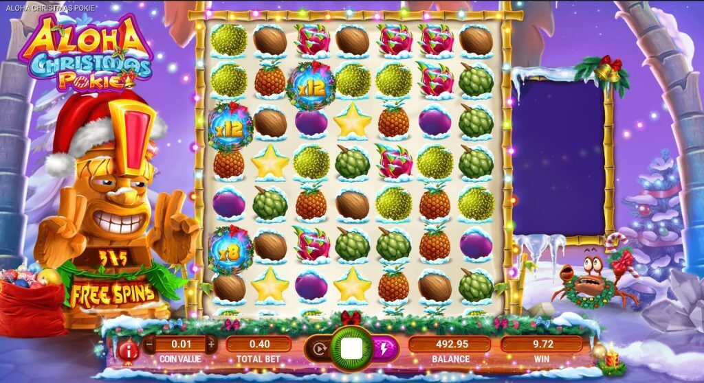 Aloha Christmas Pokie Free Spins Game