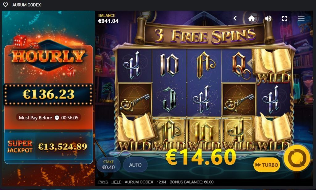 Aurum Codex Free Spins Wilds