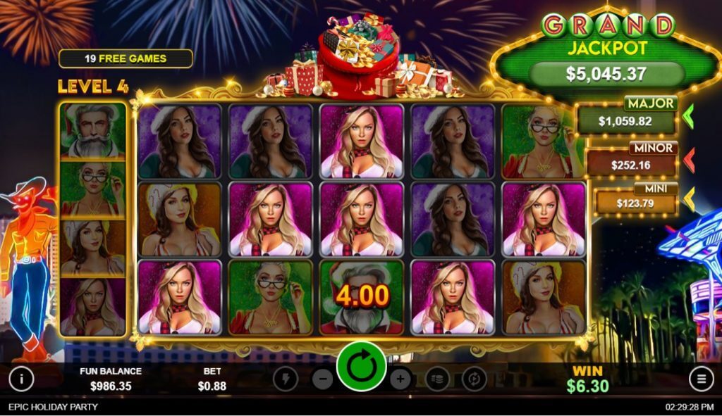 Epic Holiday Party Free Spins