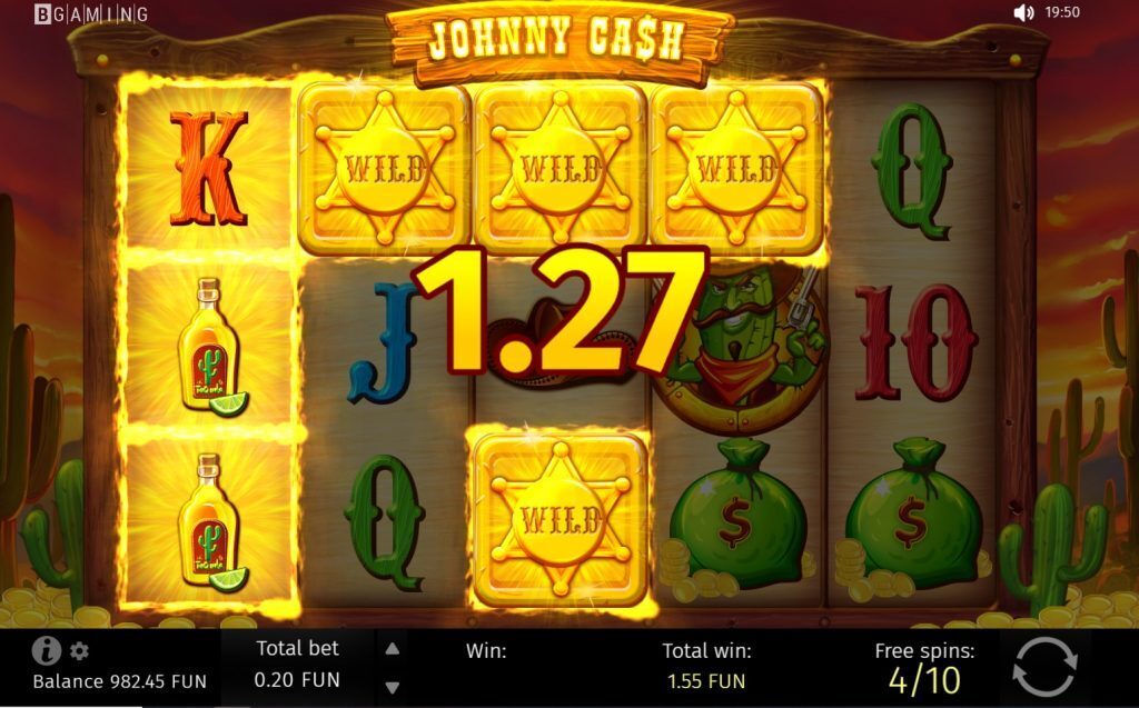 Johnny Cash Bgaming Free Spins Sticky Wilds