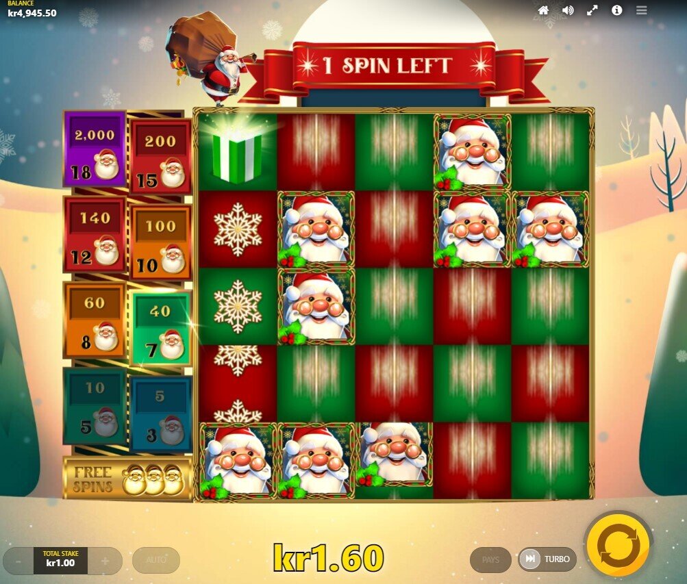 Christmas Santa Free Spins Accumulator Gift