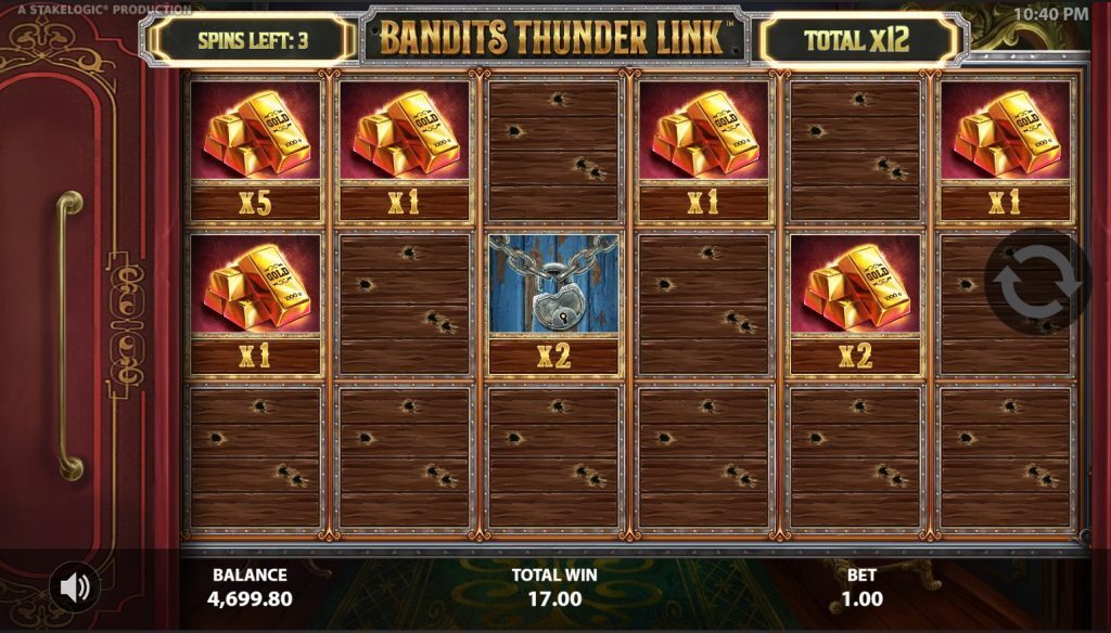 Bandit Thunder Link Bonus Game