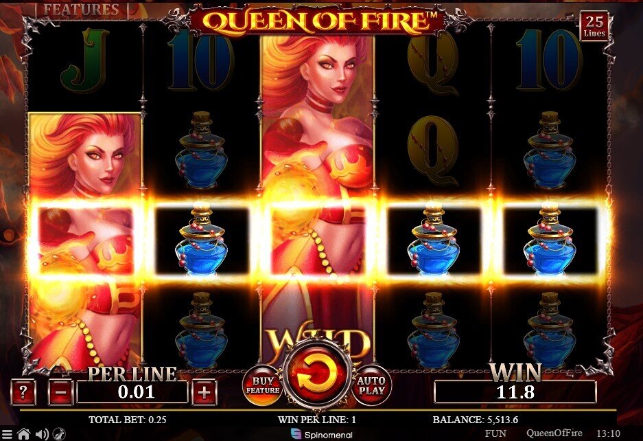 Queen of Fire Big Win