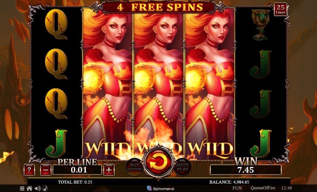 Queen of Fire Stacked Wilds 2