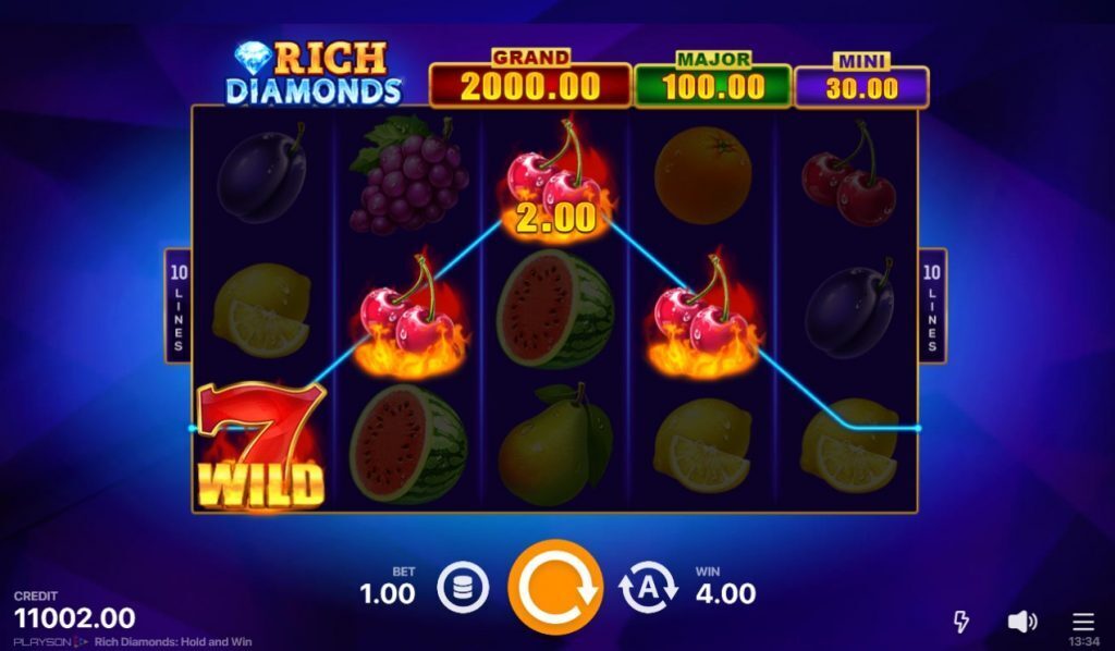 Rich Diamonds Hold and Win Main Game