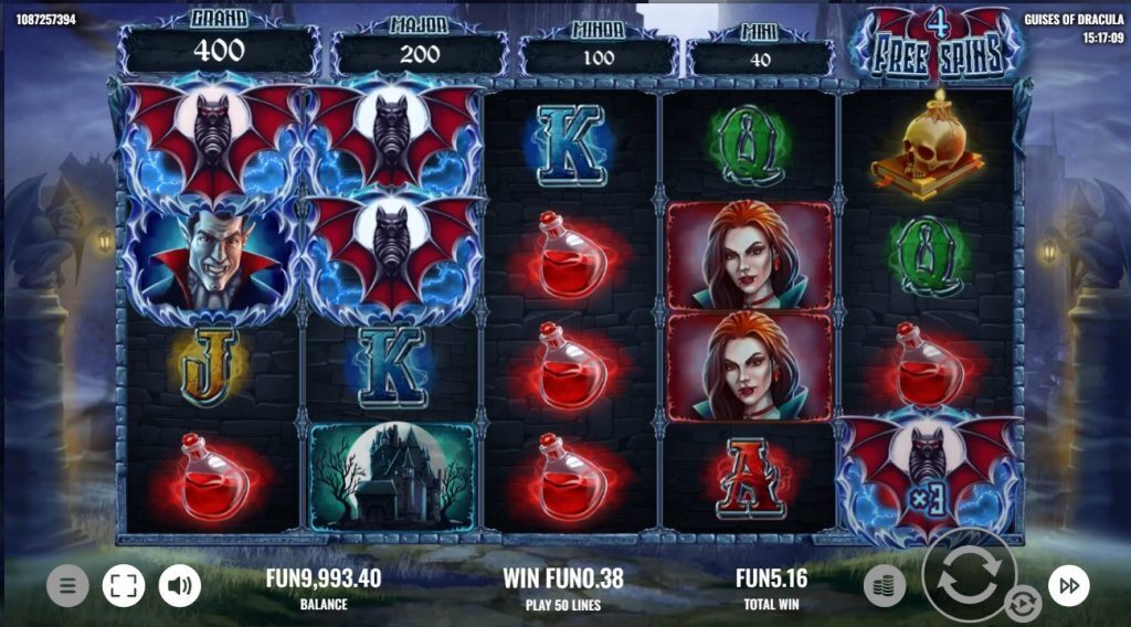 Guises of Dracula Free Spins
