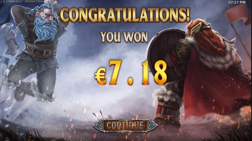 Viking Smash Free Spins Winnings