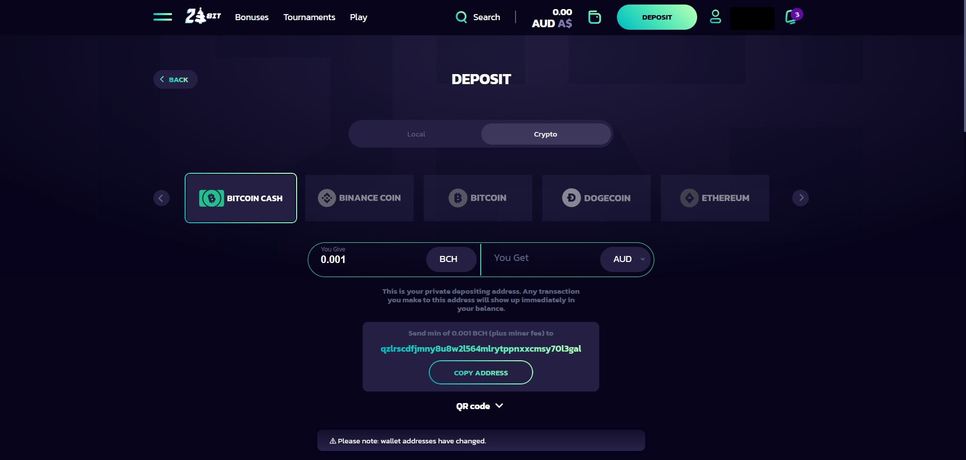 21Bit Casino Deposit