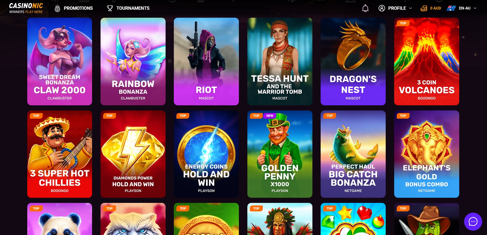 Casinonic Online Pokies