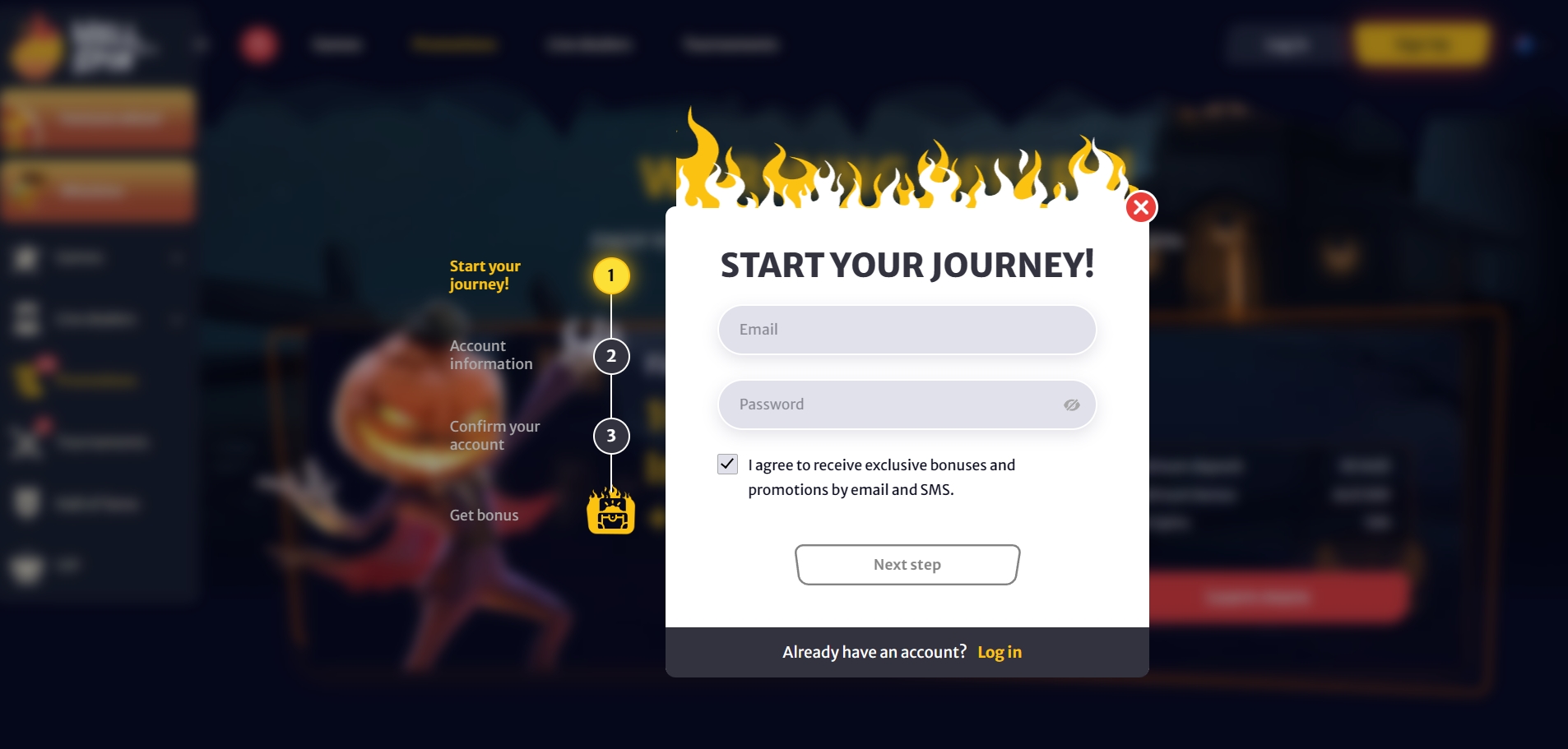 HellSpin Casino Registration