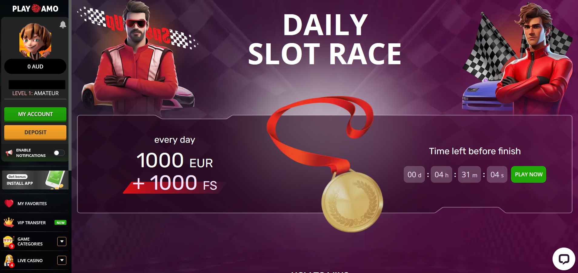 Playamo Casino Tournaments