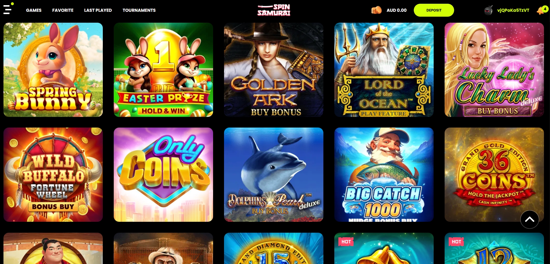 Spin Samurai Casino Pokies