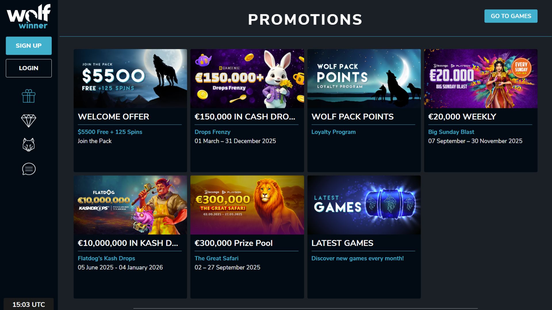 Wolf Winner promos
