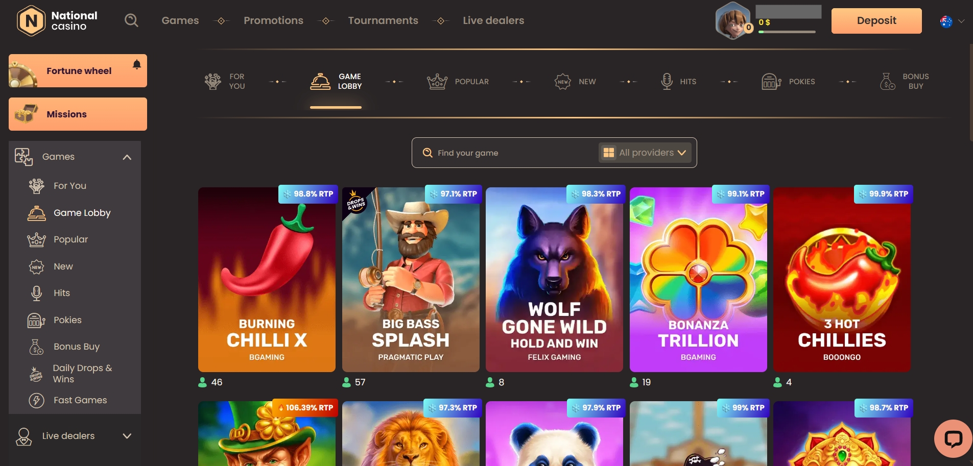 National Casino Lobby