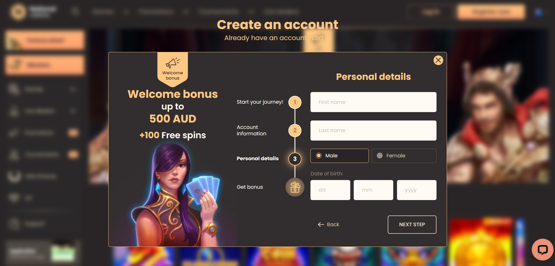 National Casino Signup 3