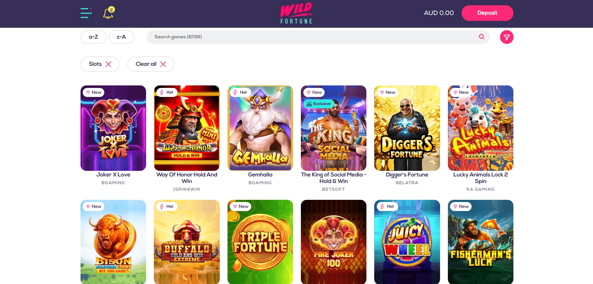 Wild Fortune Casino Online Pokies