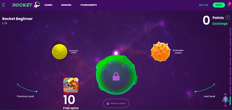 Casino Rocket VIP program