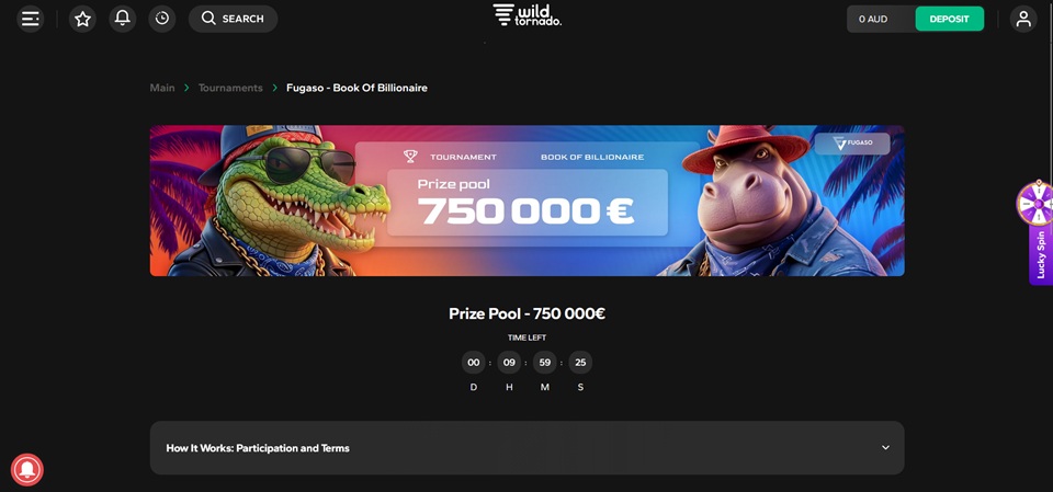 Wild Tornado Casino Tournaments