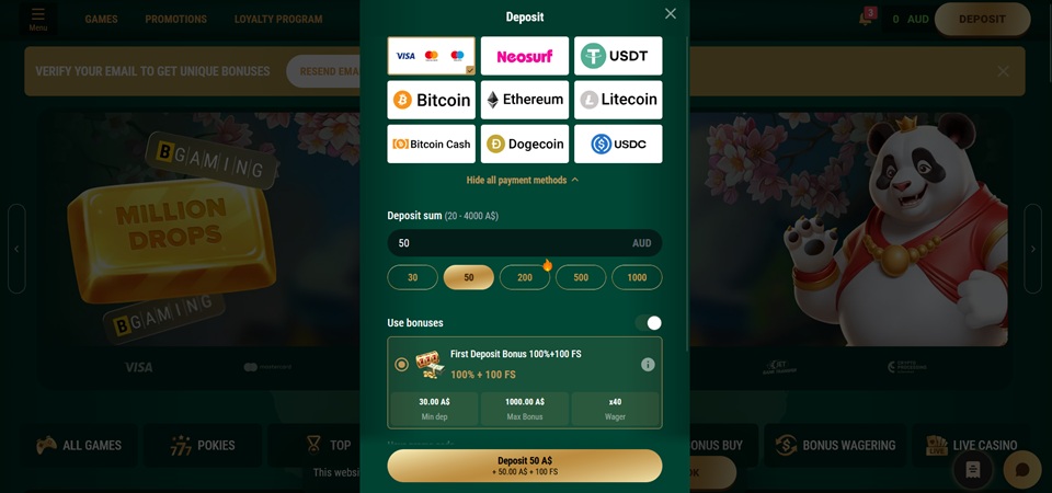 Richard Casino Deposit methods