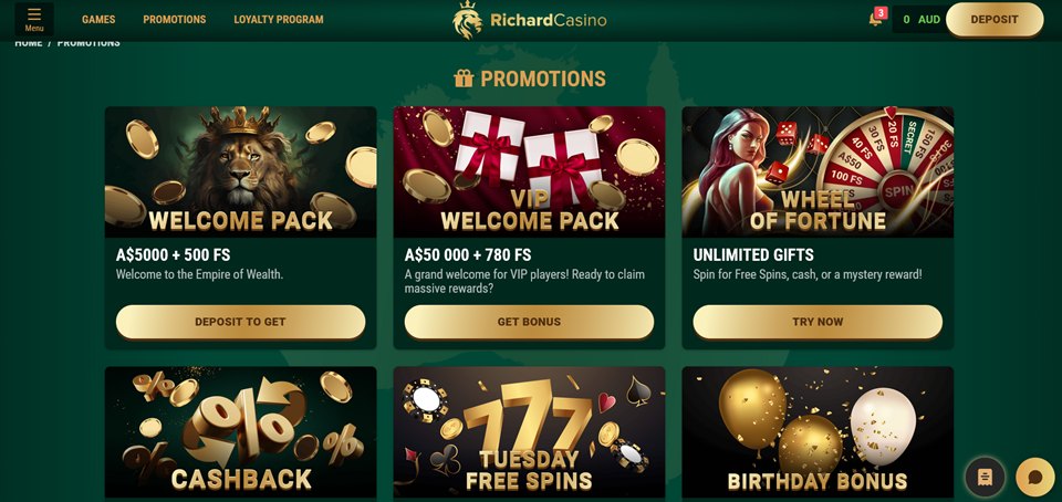 Richard Casino Promotions and Bonuses
