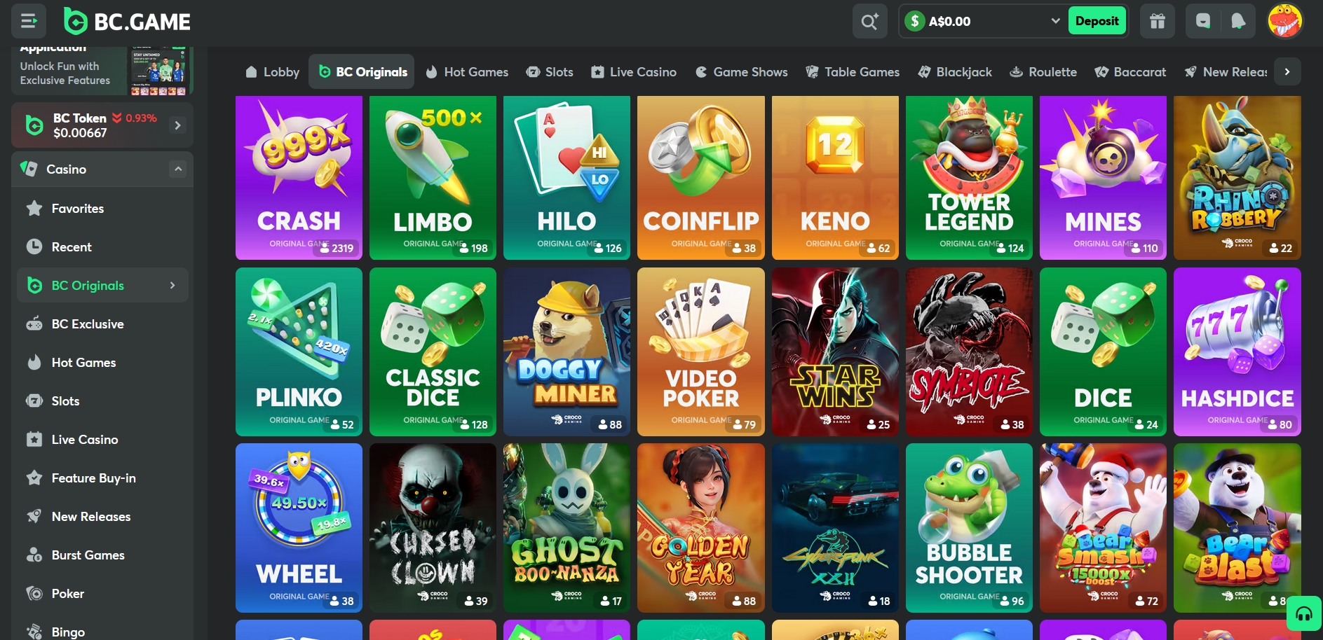 BC.Game Casino Originals