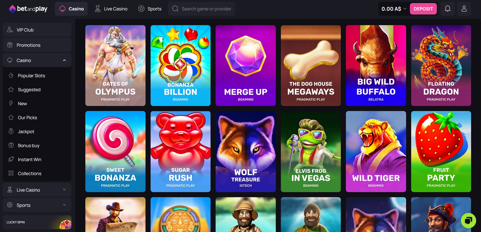 Betandplay Casino Online Pokies