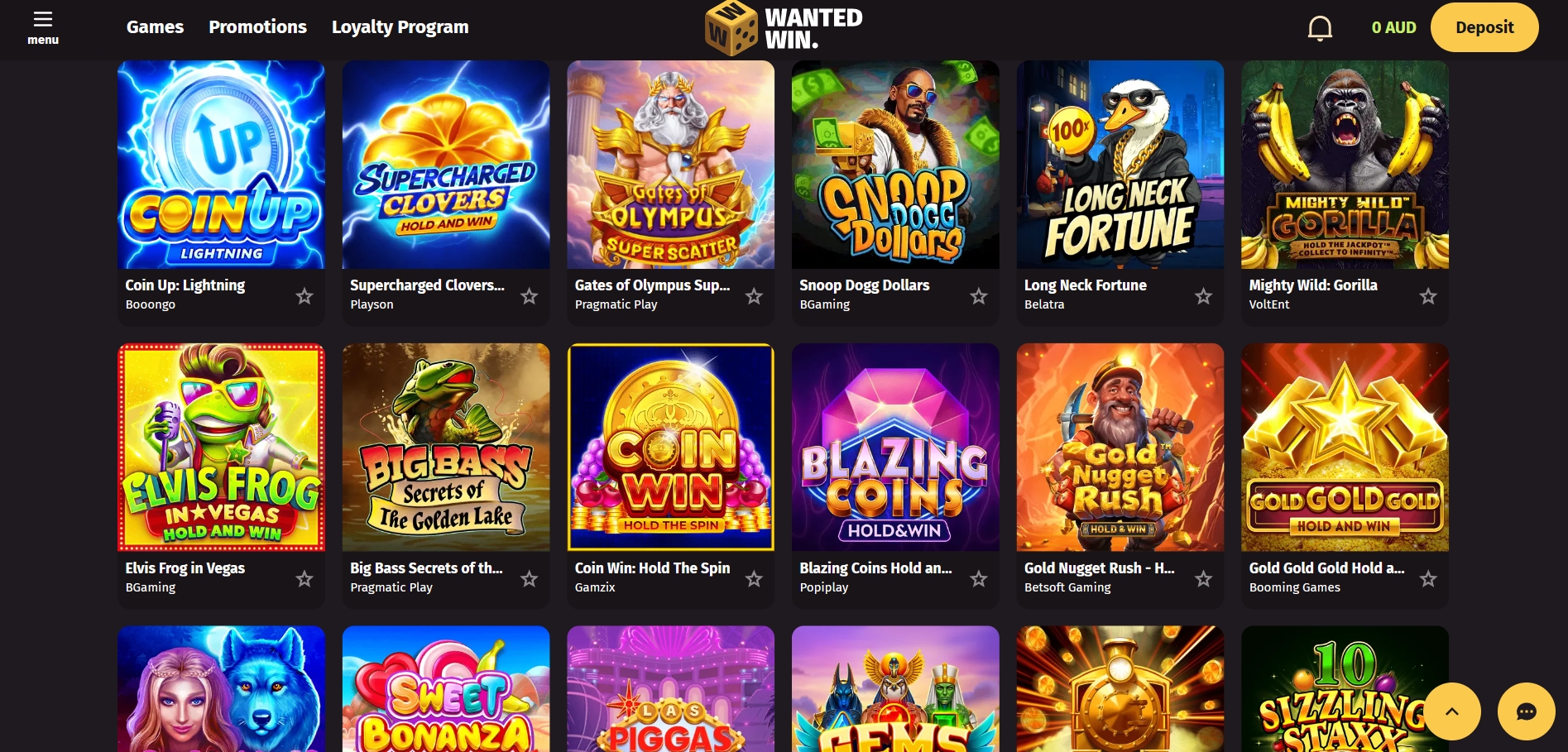 Wanted Win Casino Online Pokies