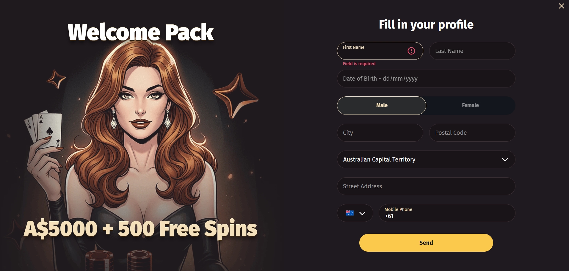 Wanted Win Casino Signup 2