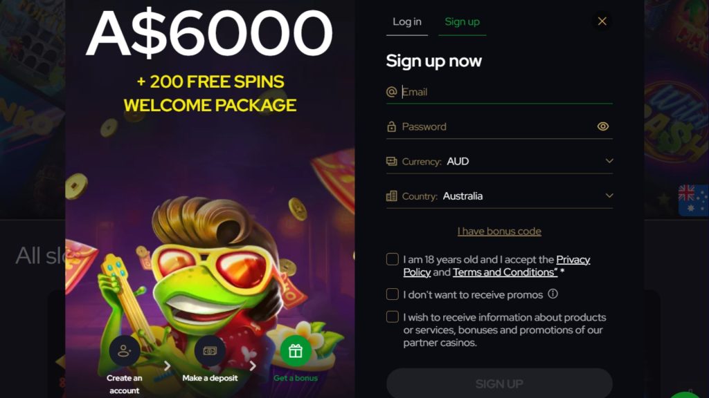 Katsubet Signup Page