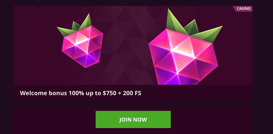 Malina Casino Welcome Bonus