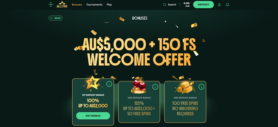 AllStar Casino Welcome Bonus