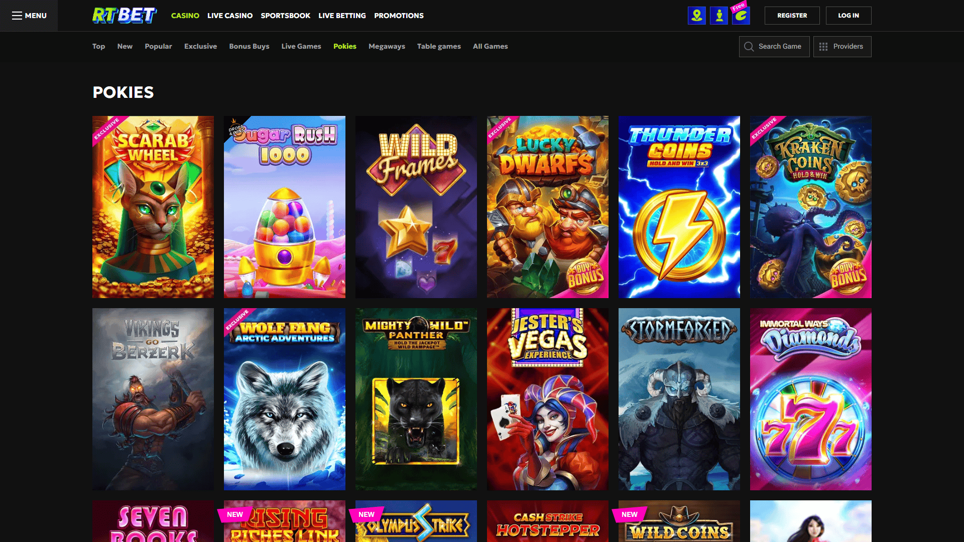 RTbet Casino Pokies